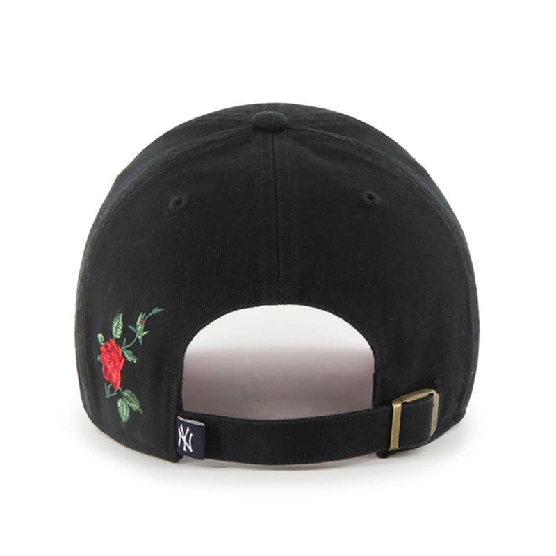 قبعة بيسبول من نيويورك يانكيز بتصميم ثورن كلين أب داد - أسود/وردي - Image 2